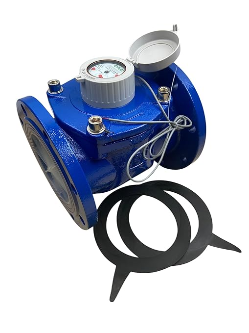 DAE WP-600n 6" Lead Free Woltmann Helix Water Meter, Pulse Output, Gallon