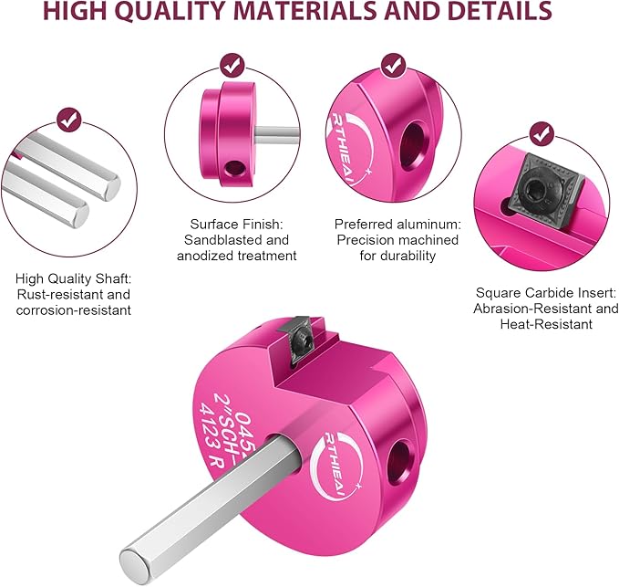 1-1/4 Inch PVC Pipe Reamer, PVC Fitting Saver, Plastic Pipe Fitting Reamer Socket Saver Plumbing Tool for Schedule 40 CPVC ABS Hub, with 3/8-Inch Hex Shaft, Fits Standard 1/2" Drills