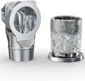 Magnetic Dryer Vent Coupling DV90 Airtight Seal Dryer Vent Connector Kit Easy to Clean Quick Connector Including a 2.6ft 4" Duct and two Clamps(Aluminum M)