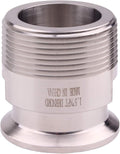DERNORD 1.5''Tri clamp Adapter to 1.5 inch MNPT Thread Ferrule Sanitary Pipe Fitting
