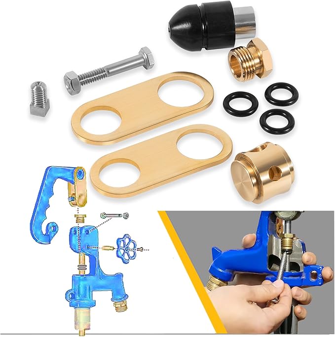 850 Sb Parts Kit Yard Water Hydrant Repair Kits 9401324 & 8842 Plunger fits for Simmons 800LF 800SB 4800LF 5800LF 6800LF Prevent Hydrant Leak Water Hydrant Repair Kit Replace for 850SB