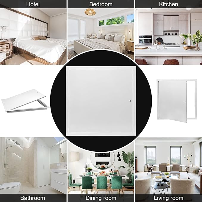 Thicken 1mm 18 x 18 Access Panel for Drywall,Attic Door, Ceiling Access Panel for Drywall,18x18Metal Access Panels are Thickened to 1mm to Solve The Problem of Fragile Panels(Screwdriver Latch)