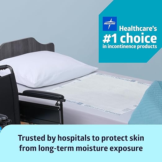Medline Ultrasorbs Bed Pads Disposable Adult, Advanced Premium Ultra Thick, 30x36, 5 Count, Chucks Pads Disposable Adult, Heavy Duty Chux Pads, for Incontinence, Full Body Coverage