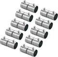 uxcell EMT Coupling, 25mm(1 inch) EMT Set Screw Coupling Conduit Fittings 63mm Length Electrical Conduit Pipe Connector 1.3mm Wall Thick, 10 Pack