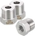 1 Pack 304 Stainless Steel Male to FeMale Adapter, 3/4" Male NPT x 1/4" FeMale NPT Hex Bushing Reducer for Industrial, Automotive, Fluid Transfer, Home Gardening, Water Treatment