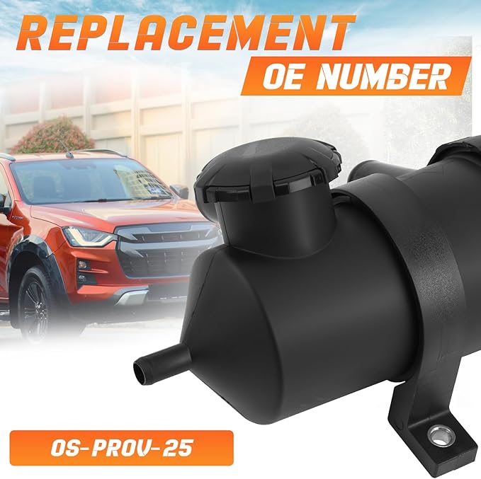 Oil Catch Can Kit Compatible with Isuzu D-MAX MU-X 02.2017-08.2020 3.0L TD 4JJ1-TCX, Replace#OS-PROV-25