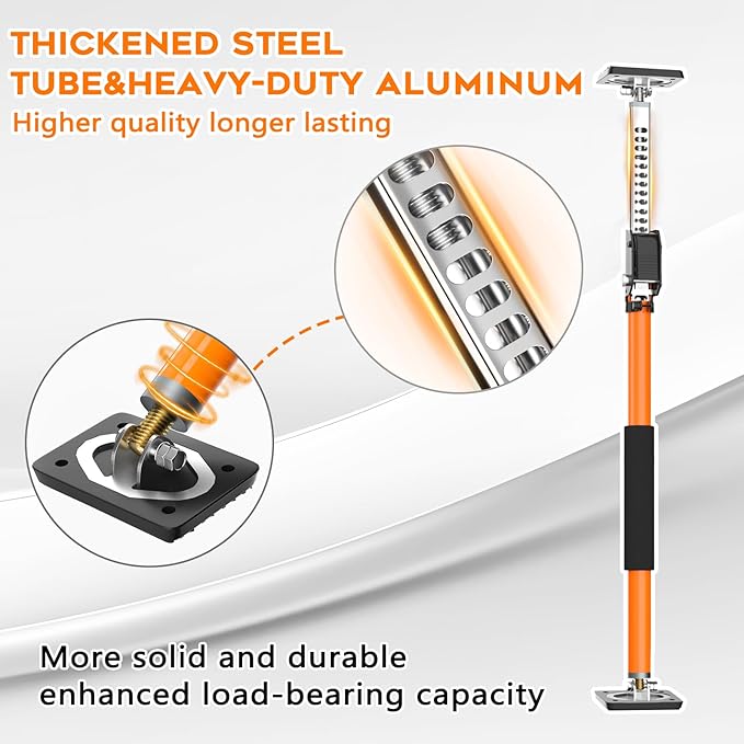 HOLOTHURIAN Cabinet Jack Support Pole, 27.5-49.2 inches Third Hand Tools Adjustable Support Pole, 3rd Hand Support System for Upper Cabinet Installation, 400 LB Capacity, 4-Pack