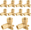 (10-Pack) Seelink PEX-A Expansion Fittings, PEX-A 3/4" x 1/2" Female NPT Drop Ear Elbow, Brass Expansion Pipe Fittings, ASTM F1960