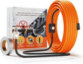 Heat Tape for Water Pipes, 15FT Pipe Heating Cable with Thermostat, Self-Regulating Freeze Protection, ETL Listed, -40°F Rated, 120V 3W/FT