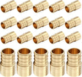 (20-Pack) PEX Fittings, Pex 1"x3/4" Female Sweat Copper Adapter, Brass Crimp Fittings, for PEX Tubing Pipe Plumbing, ASTM F1807
