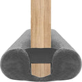 Door Draft Stopper for Doors 31-39" No Adhesive Draft Stopper for Bottom of Door Draught Excluder Under Door Wind Blocker Reduce Noise Draught Excluder Sweep Sound Proof(Grey)