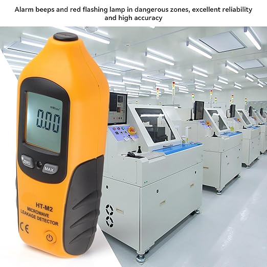 Microwave Detector, Microwave Leak Detector Meter Digital LCD Display Emf Radiation Detector 2450MHz for Home Microwave Oven Testing