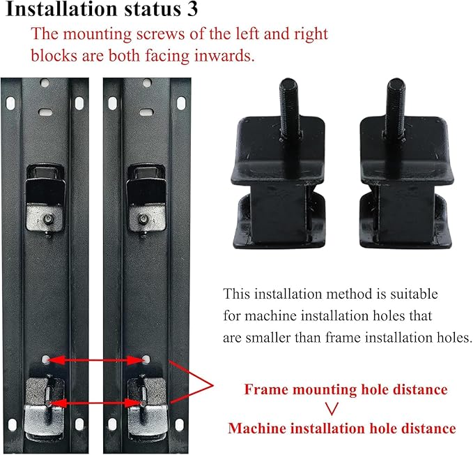 Generator Anti Vibration Rubber Mount for 2500 3000 3500 4000 4750 Watt Compatible with Champion Firman Predator Open-frame Generators Shock Absorbing Feet 4 Pcs (2 left and 2 right)