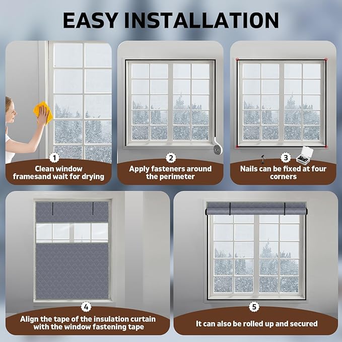 Thermal Window Cover for Winter 26" x 38" Visible Thermal Window Insulation Reusable Oxford Cloth Cotton Layer Thermal Window Cover Insulated Window Cover Warm Waterproof Attic Insulation Cover