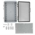 Electrical Junction Box,175x275x110mm IP67 ABS Plastic Electrical Project Enclosure with Mounting Plate