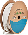 Chanzon 3/4" (19.1mm) Marine Grade Heat Shrink Tubing - 3:1 Ratio, Adhesive Lined, Waterproof, 80ft Roll, White Polyolefin 1pcs