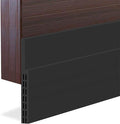 [New Upgrade] Huge Gap Door Draft Stopper, 3.4" W Widened Door Sweep Seal Gap Up to 1.8" for Interior & Exterior Doors - Keeping Draft, Noise, Dust and Unwanted Animals Out,3.4" W x 39" L,Black