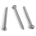 #8 x 2 Inch Pan Head Wood Screws, Phillips Drive, Stainless Steel 304 (18-8), Self Tapping for Wood, Sheet Metal Screws, 50 Pack