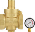 BSP DN50 Brass Water Pressure Reducing Valve Adjustable Gauge Flow Regulator for Tap Water Equipment Durable Piston Structure High Pressure Resistance 1.6Mpa