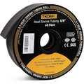 TKDMR 65 Ft 5/8" Heat Shrink Tubing - 3:1 Ratio Marine Grade Heat Shrink,Wire Cable Adhesive Lined Tube Insulation Seal Against Moisture Corrosion and Air Leakage.Black