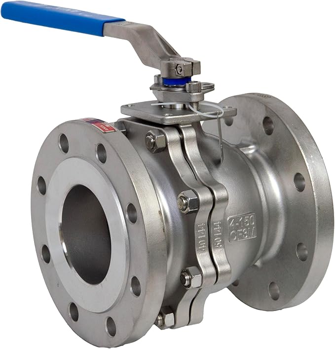 Anix Stainless Steel Flanged Ball Valve, Stainless Steel 316 Ball and Stem, Class 150 Full Port, Firesafe Certified (2")