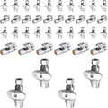 40-Pack Foskan Straight Shut off Valve,1/4 Turn Straight Stop Valve 1/2"CPVC x 3/8"OD,Chrome Plated Brass