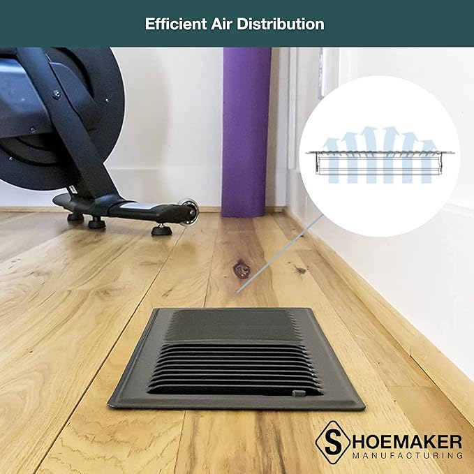 Shoemaker 4x10 Floor Register – Bronze Heavy Duty Metal Floor Vent Cover for Home Floors - Premium Forced Air Vent Covers