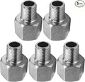 Stainless Steel Reducer Adapter 1/4" NPT Female x 1/4" NPT Male (Pack of 5)