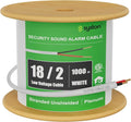 SYSTON 18/2 Fire Security Burglar Station Sound Alarm Control Cable Wire, Plenum-Rated CMP/CL3P Unshielded 100% Copper Stranded UL/ETL,UV Resistant RoHS for Indoor/Outdoor Low Voltage Applications Use