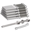 BLIKA 30 Pack Cable Railing Swage Threaded Stud Tension End Fitting Terminal for 1/8" Deck Cable Railing, T316 Stainless Steel, Cable Railing Tensioner 1/8" for 2"x2" Wood/Metal Post