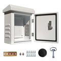 Nema Enclosure Outdoor,Waterproof Enclosure - IP Waterproof Electrical Box, Electrical Enclosure Box, Metal Galvanized Electrical Enclosure (12x9x6”)