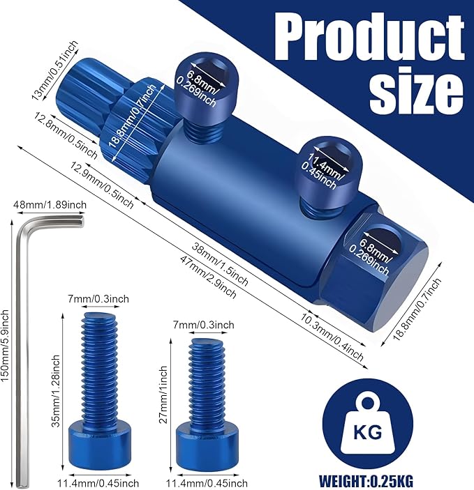 Broken Pipe Extraction Tool - For 1/2“, 3/4”, 1" Pipes | Removes broken faucets, pipe threads, damaged faucet bolts, PVC/PEX pipes