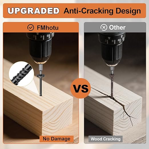 #14 Heavy-Duty Wood Screws Assortment Kit, 360Pcs Star Drive Decking Wood Screws, Rust Resistant Timber Screws for Log/Landscaping Wood (2-7/8",4-1/2",6",8")