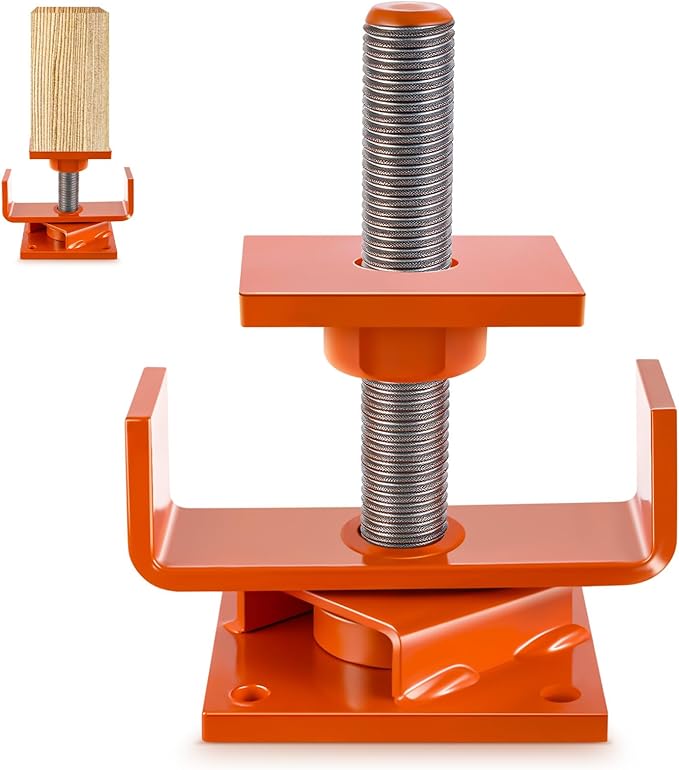 Lasnten 1 Pcs Timber Jack Adjustable Screw Jack Post with 5" Adjustment Range for Crawl Space Shoring Basement Beam Support House Floor Leveling Foundation Joist Lifting(4x4 with 15,000 Lbs Capacity)