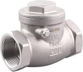 1-1/4 Inch Swing Check Valve - WOG 200 PSI Stainless Steel SS304 CF8M NPT