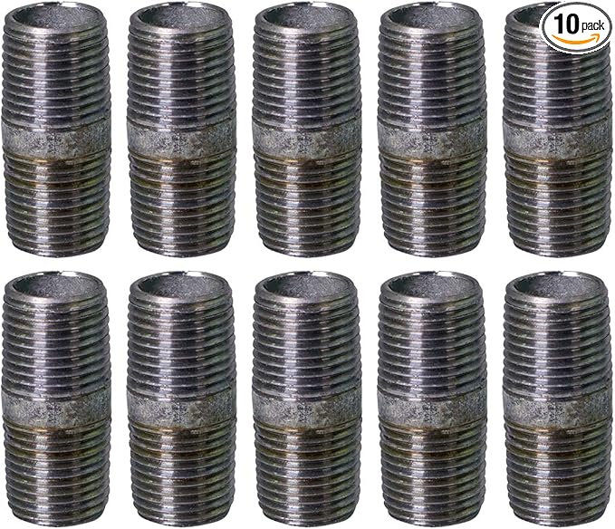 Supply Giant OQHM1415-10 NPGL1415-10 Steel Nipple Pipe, 1/4" x 1-1/2", Galvanized