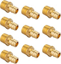 10 Pack PEX-A Fittings,1"x 1" Brass Expansion Male NPT Adapter,F1960 Male Threaded Adapter for Pex A Tubing, Copper(PEX1960019-10Pack)