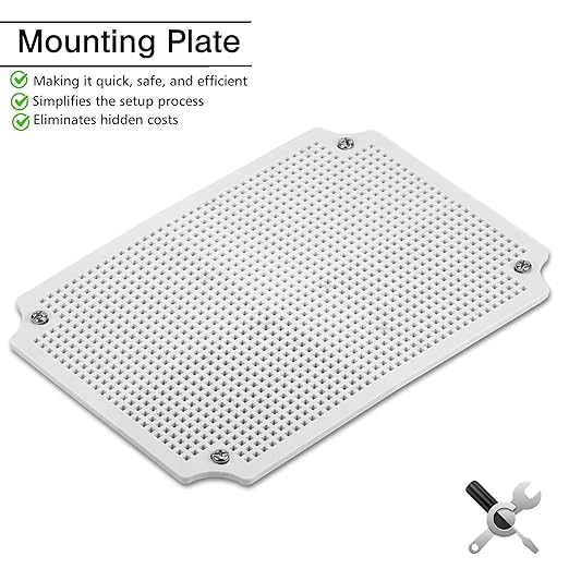 QILIPSU Outdoor Junction Box IP67 Waterproof Project Box ABS Plastic Weatherproof Electrical Enclosure Clear Cover (11"x7.5"x5.1" CC)