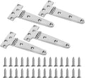 Boat T Type Hinge, Marine Grade Stainless Steel 316 Heavy Duty Strap Butt Hinge Durable Marine Applications for Hatch, Cabinet, Gate, and Door