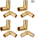 16 Pcs 1 Inch Pex A Expansion Fittings 1"x 1" 90 Degree Elbow Brass Fittings Pex Crimp Tool for Tubing Pipe Connection, ASTM F1960