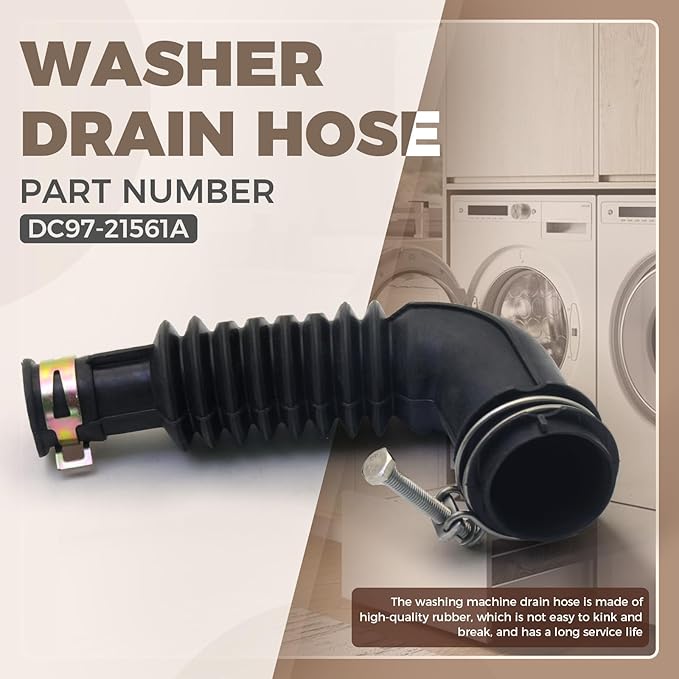 Washer Drain Hose DC97-21561A for Samsung Washing Machine, Washer Tub to Pump Hose