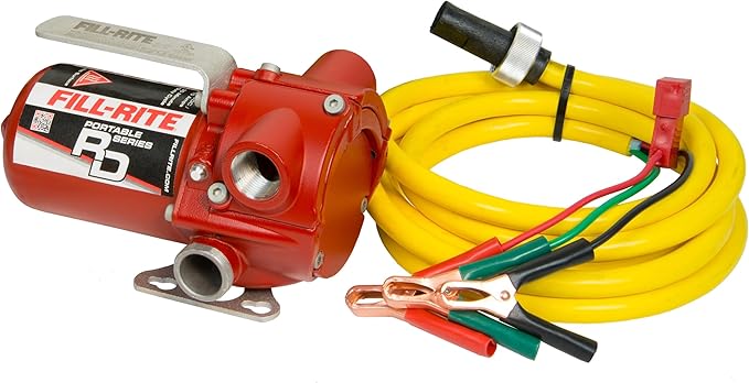 Fill-Rite RD1212NN 12V 12 GPM Portable Fuel Transfer Pump w/Power Cable