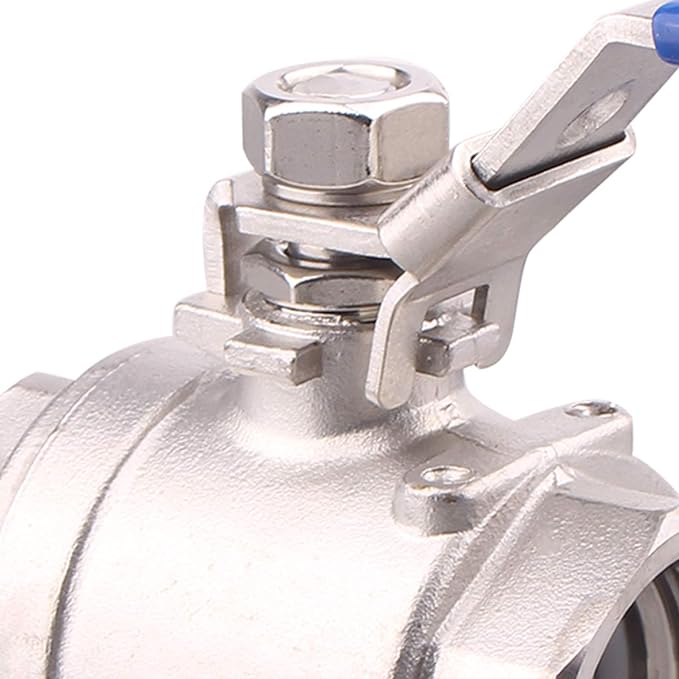 DERNORD Stainless Steel 304 Ball Valve, Full Port Heavy Duty for WOG with Locking Device (1-1/4" NPT)