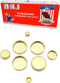 DNJ FPS140 Brass Freeze Plug Set for 1998-2010 Chrysler, Dodge 300, Avenger, Charger 2.7L V6 24V DOHC 2736cc