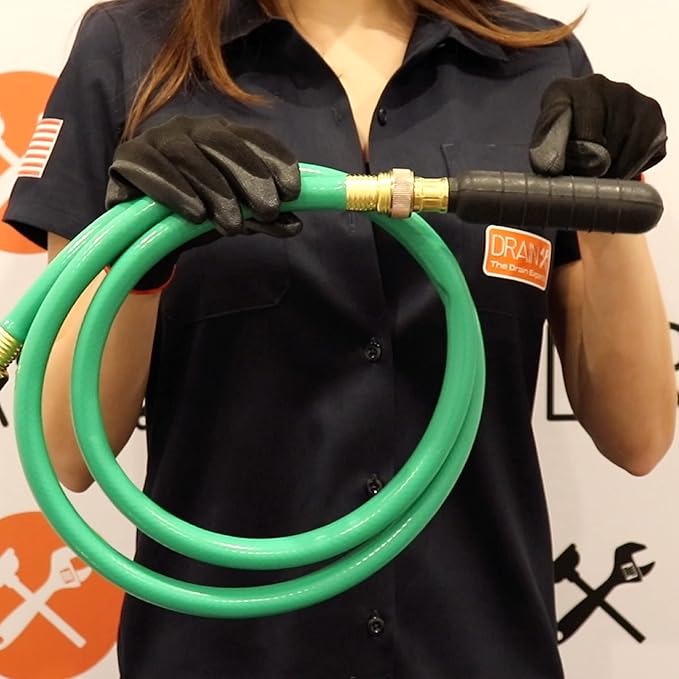 DrainX Hydro Pressure Drain Cleaning Bladder - Fits 1" to 3" Drain Pipes - Unclogs Stubborn Blockages in Bathroom Sinks, Shower Drains, Bathtubs, Plumbing Pipes