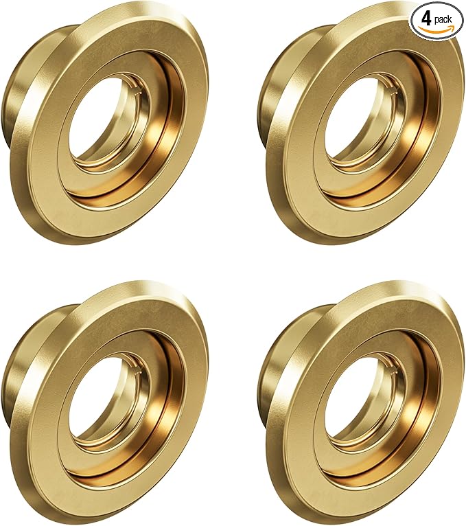 Recessed Fire Sprinkler Escutcheon 3/4 in. IPS - 2 Piece in Brass - Depth Adjustment Range up to 3/4 in. for Fire Sprinkler Trim