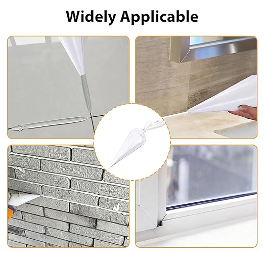 26 Pcs Tile Grout Masonry Mortar Bag with Caulking Tools, 16x12 Inch Heavy Duty Tear Resistant Puncture Tip for Cement Sealer Application in DIY Tile Installation and Brickwork Projects