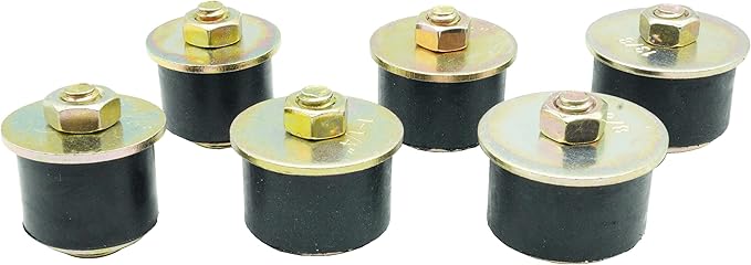 3 Sizes (6pcs) Rubber Expansion Plug, Fit Hole Size: 1-1/8"~1-1/2" (28mm~38mm) Automotive Rubber Freeze Plug