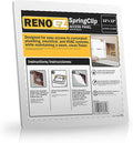 RenoEZ™ Plastic Access Panel 12x12 inches with Spring Click Technology - No Tools Required - For Drywall, Ceiling and Wall - Access Door for Plumbing, HVAC and Other Holes or Openings (1)