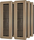 Floor Register 2x14, 6 Pack Floor Vent Covers for Home Floor Heavy Duty Steel Walkable Floor Vents Air Vent Covers 14x6 for Sidewall and Floor